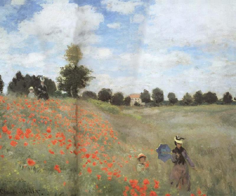 Claude Monet Poppy Field near Argenteuil Sweden oil painting art